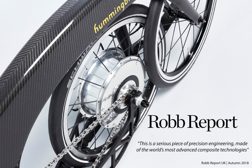 Hummingbird electric review in the Robb Report Autumn edition